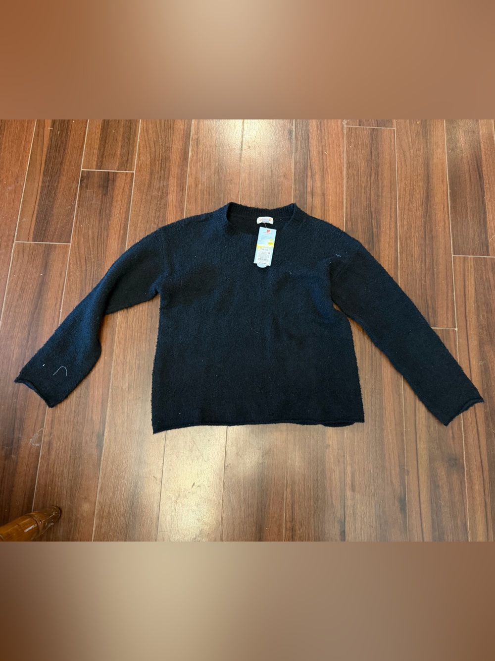 Cat & Jack Black Knit Crewneck Sweater